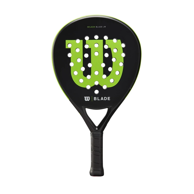 Wilson Padel Racket Blade Junior v2, Fibreglass, 300 g, Head Size: 439 cm², Black/Neon Green - Image 1