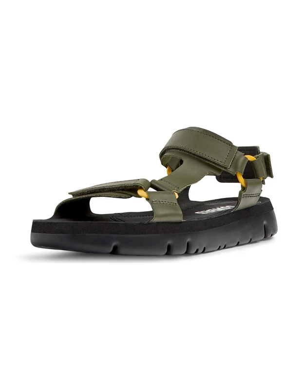 Camper Men's Fashion Flat Sandal, Medium Green 022, 5.5 UK