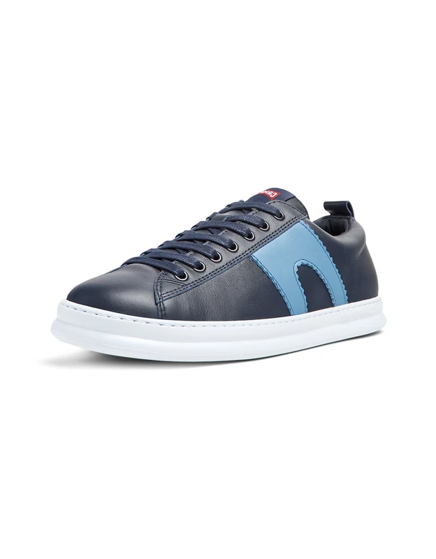 Camper Men's Runner Four K100893 Sneaker, Blue, 8 UK