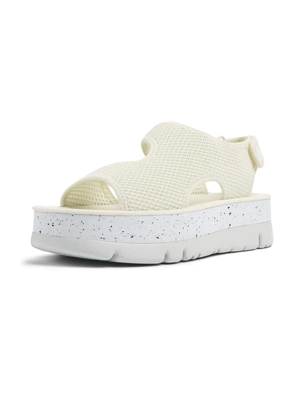 Camper Women's Oruga Up-K201544 Sandal, White 007, 6 UK - Image 1
