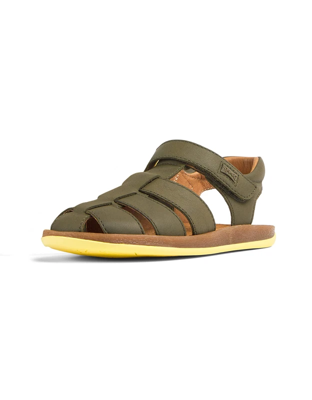 Camper Boys Bicho Kids Sandal, Medium Green, 7.5 UK Child