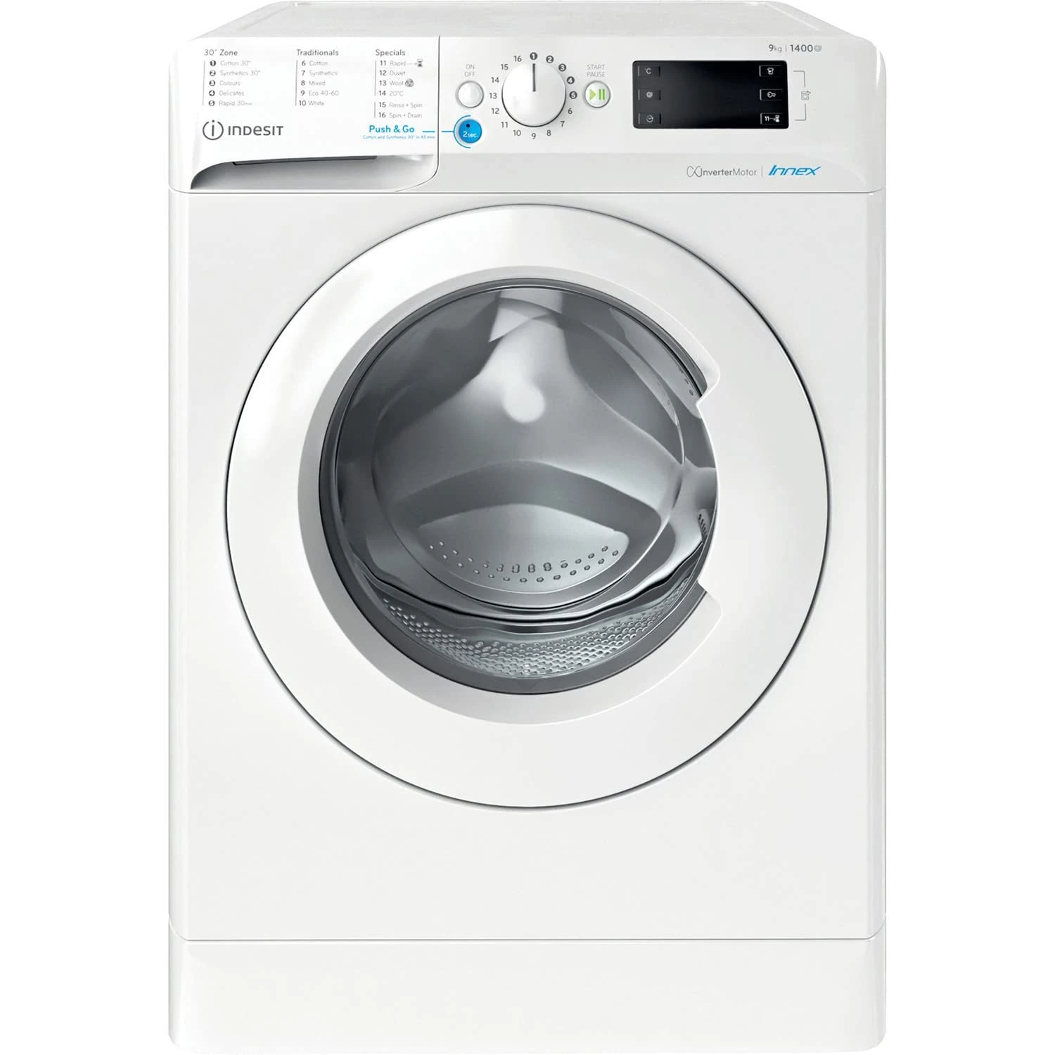 Indesit Innex 9kg 1400rpm Freestanding Washing Machine - White
