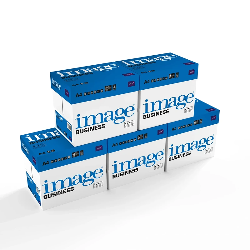 Image Business Copier Paper 80 g/m² A4 White FSC Mix Credit, 5 Boxes, 25 Reams, 12,500 Sheets