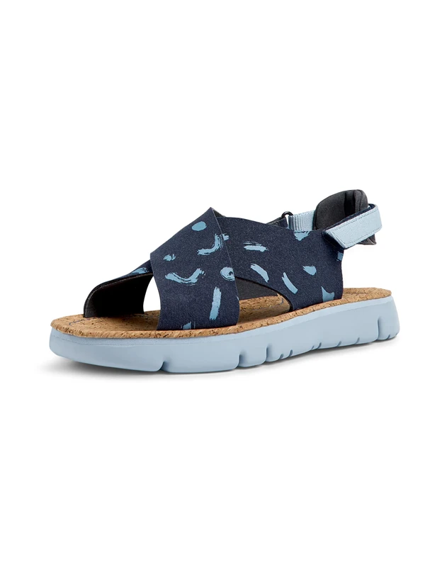 Camper Women's Oruga TWS Twins-k200157 Flat Sandals, Multicolour 050, 4 UK