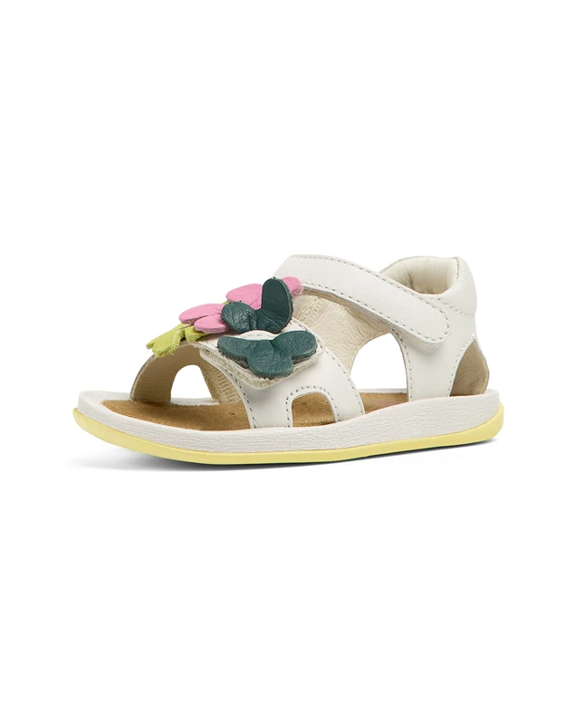 Camper Baby Girls' Bicho K800523 Flat Sandal, White 001 Tws, 7 UK