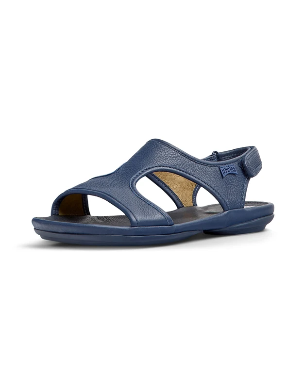 Camper Women's Right Nina K201514 Flat Sandal, Blue 004, 2 UK