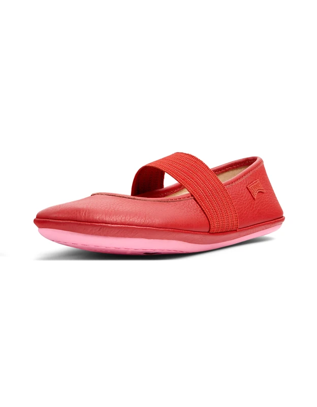 Camper Right Kids 80025 Girls' Flat Ballet, Red, 25 EU