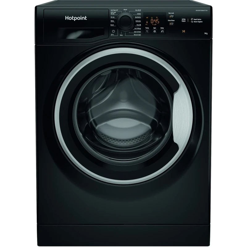 Hotpoint 9kg 1600rpm Freestanding Washing Machine - Black