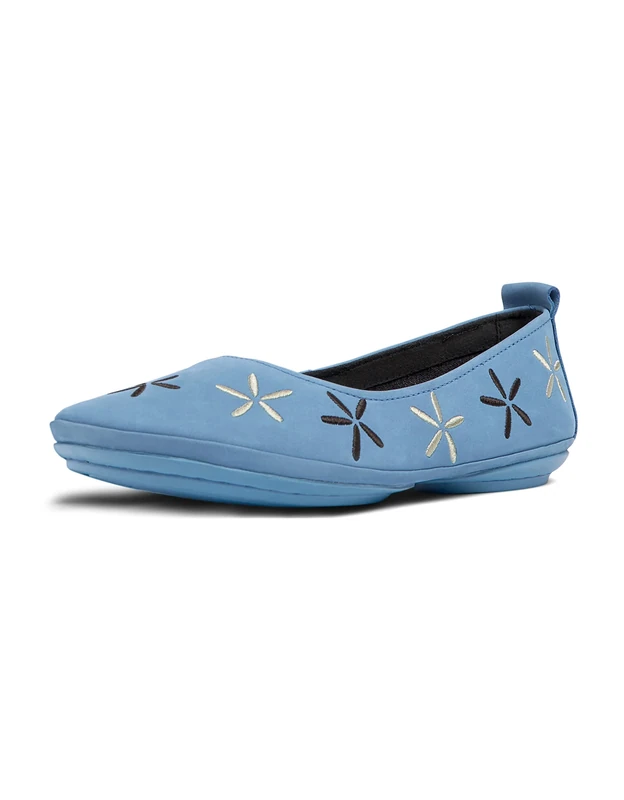 Camper Women's Right Nina K201513 Ballet Flat, Blue, 3 UK