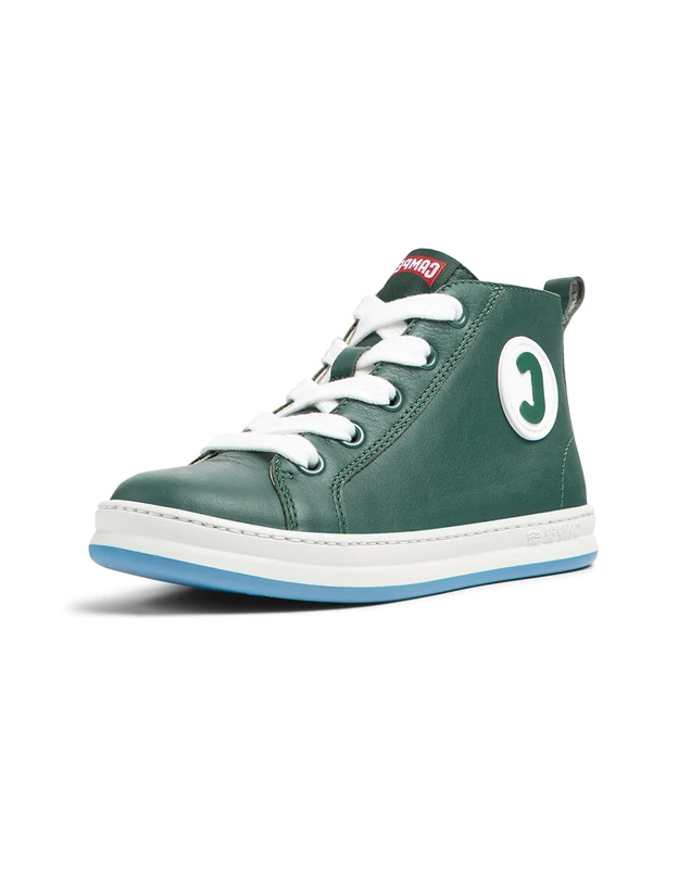 Camper Unisex Children's Runner Four K900261 Trainers Bootie, Green 006, 9.5 UK