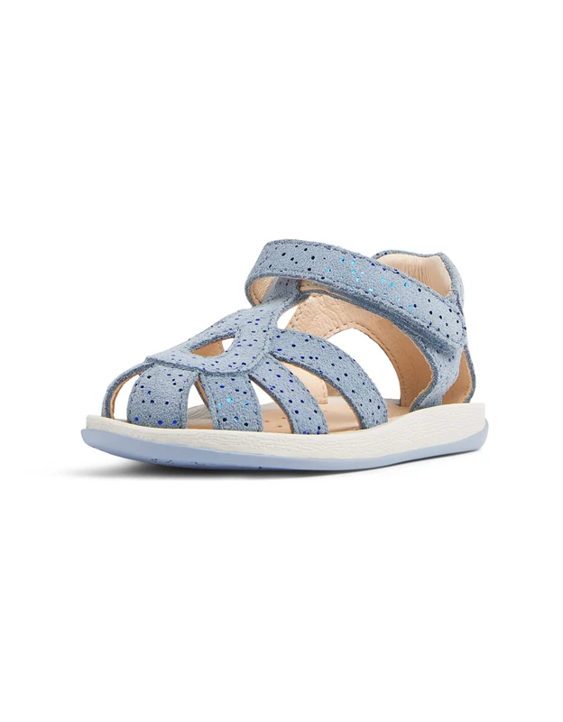 Camper Girl's Fisherman Sandal, Lt/Pastel Blue 010, 8 Toddler