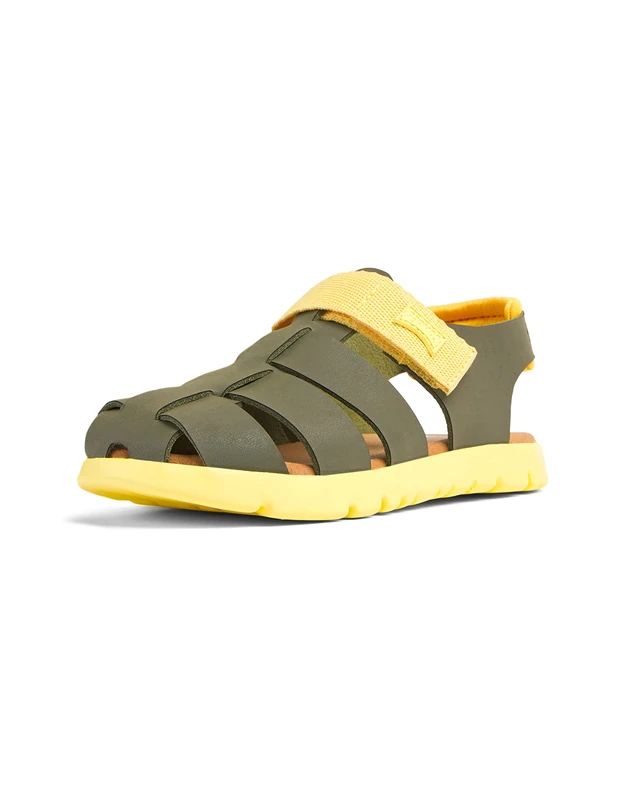 Camper Boy's Oruga Kids-k800242 Sandal, Green, 4 UK