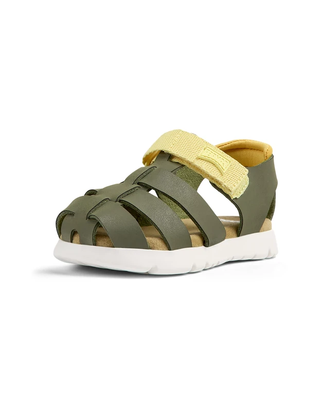 Camper Baby Boys' Oruga K800489 Sandal, Green 008, 6 UK