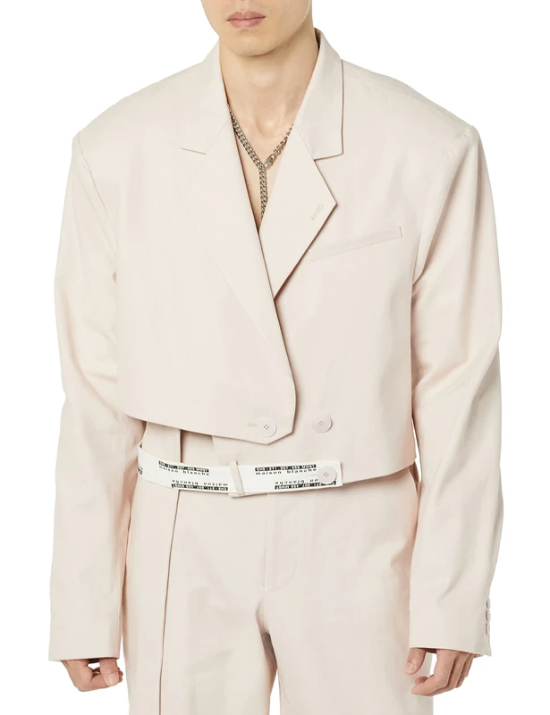 maison blanche All Gender Cropped Jacket, Hushed Violet, 1