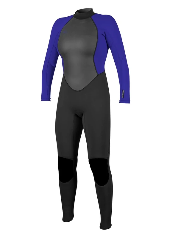 O'Neill Womens Reactor II 3/2mm Back Zip Wetsuit - Black Cobalt - 16