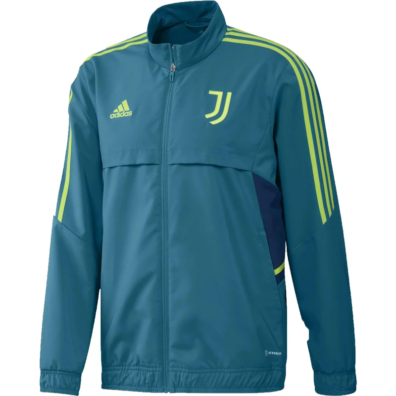 adidas Juventus F.C. Men's 2022/23 Season Official Jacket, active teal, M UK