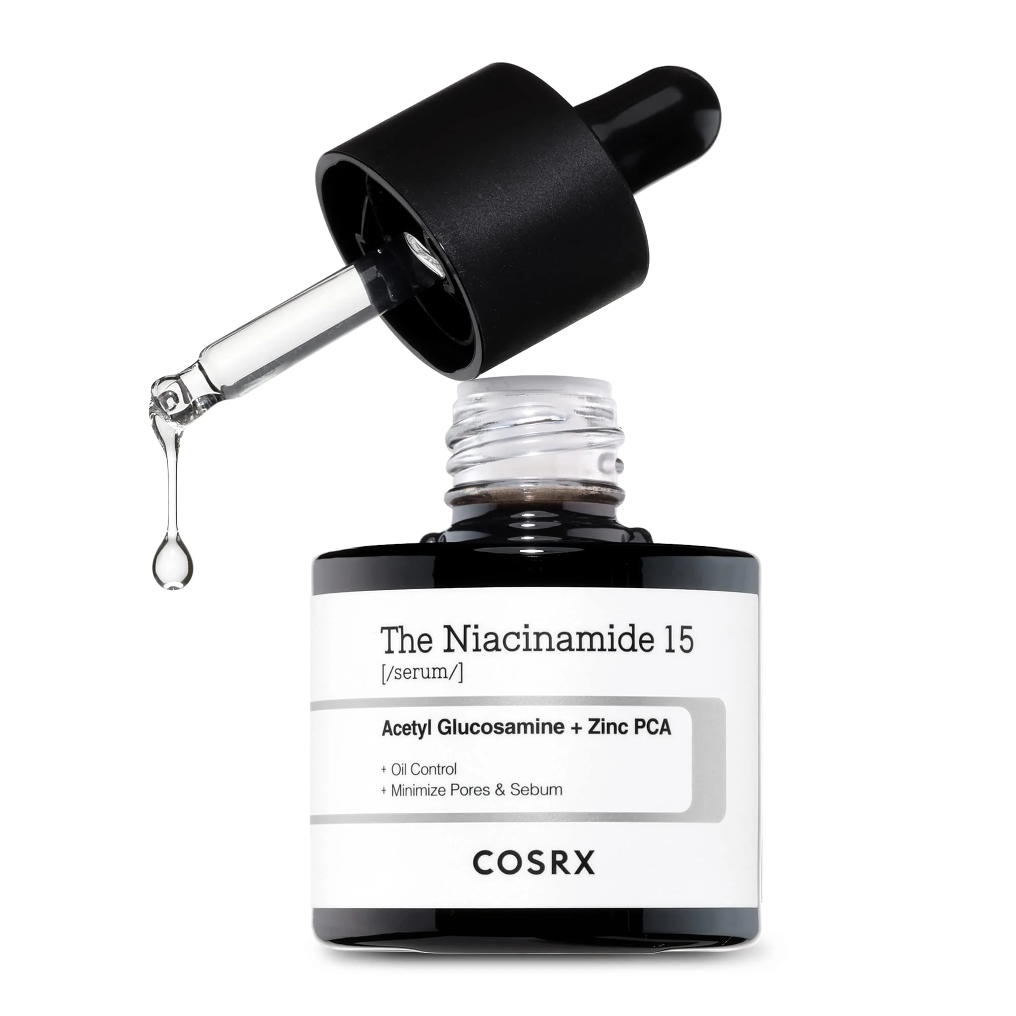 COSRX Niacinamide 15% Face Serum, Minimizing Pores & Sebums, Blemish Treatments for Discoloration, Dark Spots, Enlarged Pores, Anti-aging, 0.67 fl.oz / 20 ml, Animal Testing-Free