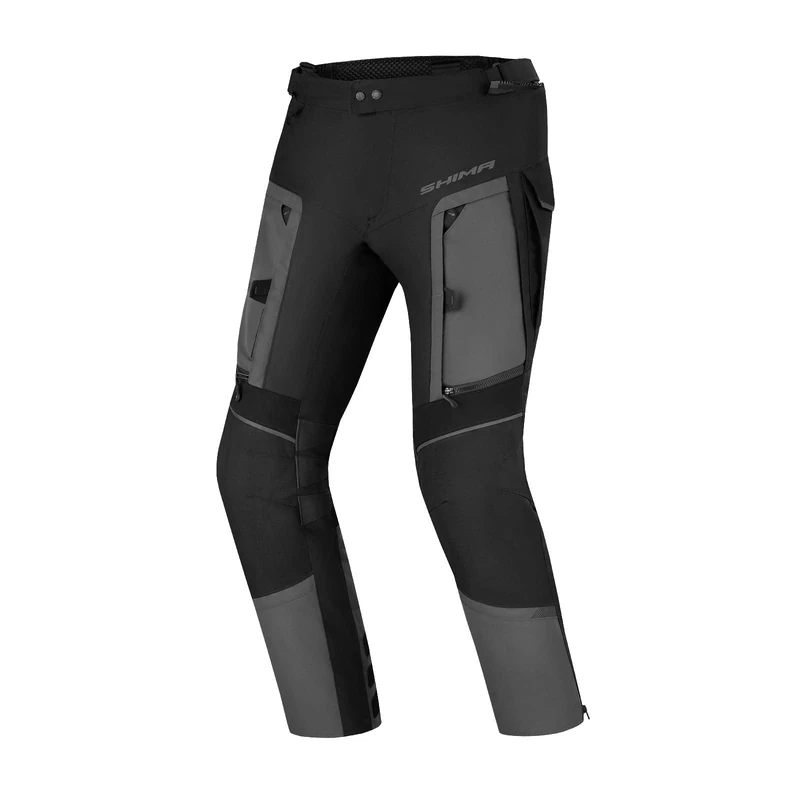 SHIMA Hero 2.0 Motorbike Trousers for Men All Season Reinforced Adventure Cordura Mens Touring Cargo Pants with Waterproof Membrane, Heating Layer, CE Knee Protectors (Grey, 5XL)