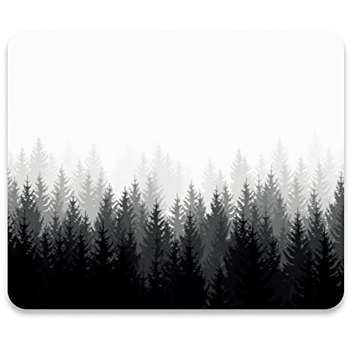 Audimi Mouse Pad Medium Mouse Mat Anti-Slip Base for PC Office Working Gaming, Misty Forest 9.5x7.9 Inch (24X20X0.3Cm)