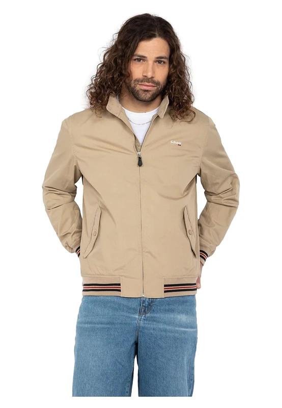 Schott NYC CABL1220RAY Jacket, LT.Beige, S Men's, Beige, S