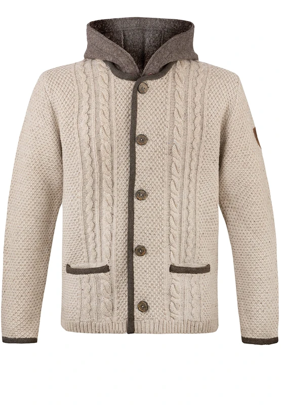 Stockerpoint Men's Milan Jacket Cardigan, Natural, One Size