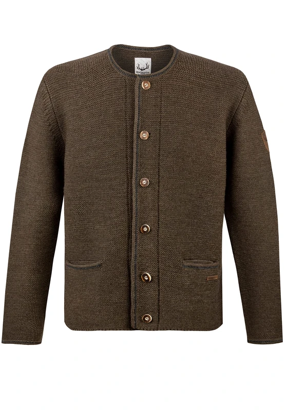 Stockerpoint Men's Amaro Traditional Knitted Jacket, Fog, 36