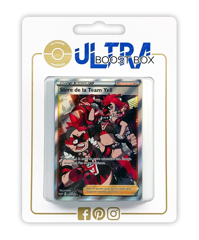 Sbire de la Team Yell (Team Yell Grunt) 202/202 Full Art trainer - Ultraboost X Epée et Bouclier 1 - Box of 10 Pokemon French cards - Image 1