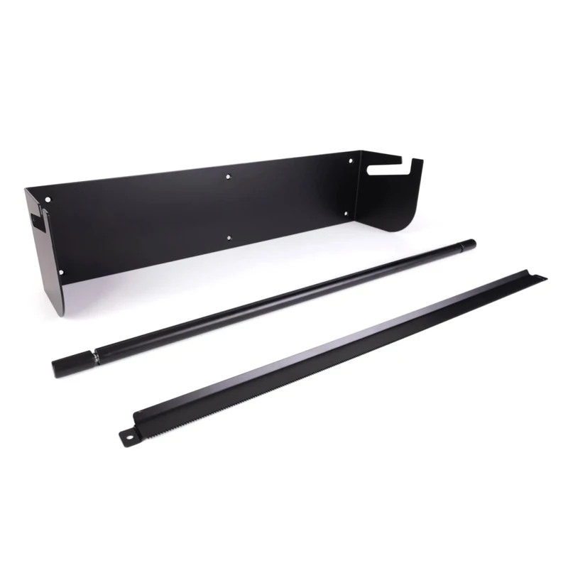 IDL Packaging 24" Wall Mounted Kraft Paper Roll Dispenser & Cutter for Rolls up to 24" Wide and 9" in Diameter – Durable Paper Holder with a Serrated Blade – Wall Mount Set Included