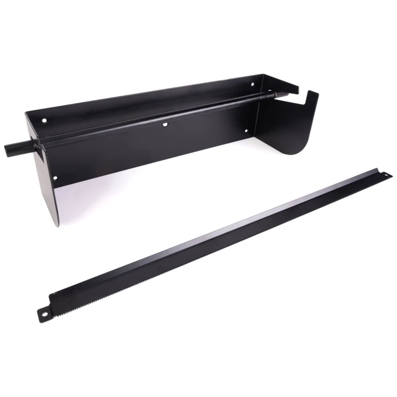 IDL Packaging 18" Wall Mounted Kraft Paper Roll Dispenser & Cutter for Rolls up to 18" Wide and 9" in Diameter – Durable Paper Holder with a Serrated Blade – Wall Mount Set Included