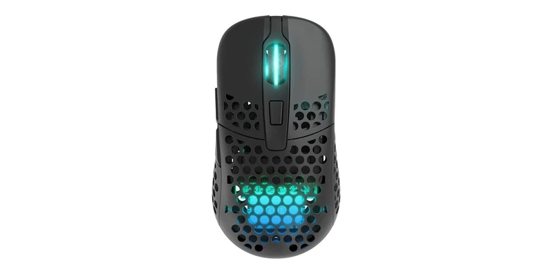 Xtrfy M42 - Wireless Gaming Mouse - Superlight and Optimised for E-Sports - with 2.4 GHz Radio and RGB Lighting - Adjustable Modular Housing with 2 Sizes included - Rechargeable, Black