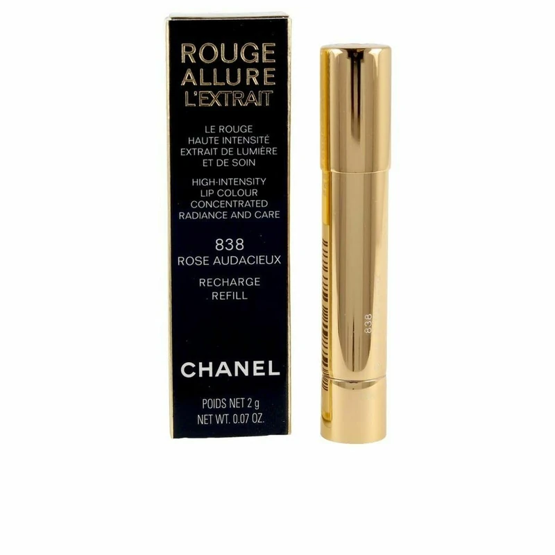 CHANEL 820-28388 Rouge Allure L'extrait Lipstick Recharge Rose Audacieux-838 for adults, ideal for polished makeup and nail looks
