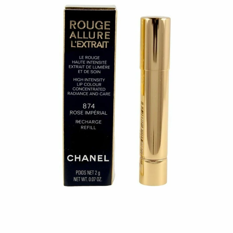 CHANEL 820-28746 Rouge Allure L'extrait Lipstick Recharge Rose Imperial-874 for adults, made for polished makeup and nail looks