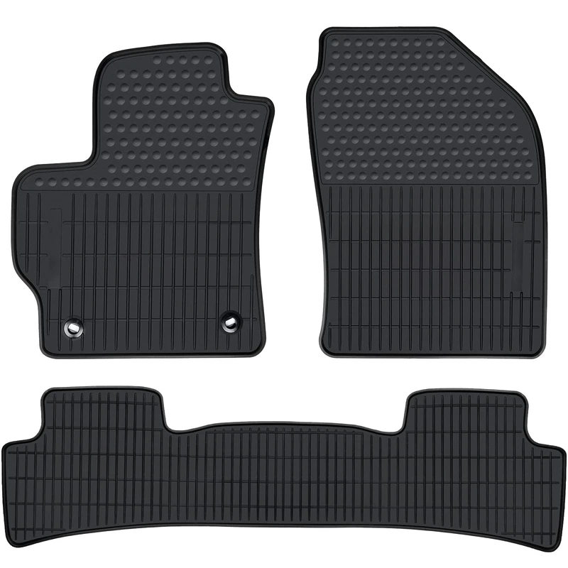 Lwope Car Floor Mats Custom Fit for Toyota Corolla Cross 2022 2023 2024 (Not Fit Toyota Corolla) Black Rubber Auto Liner Mats All Weather Protection Odorless