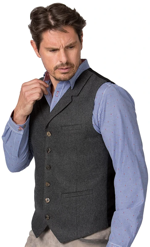Stockerpoint Men's Octavio Vest Grey Standard, gray