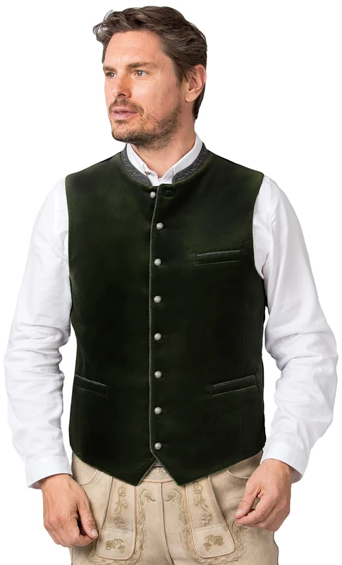 Stockerpoint Lorenzo Men's Costume Vest, fir, 48