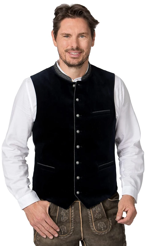 Stockerpoint Men's Lorenzo Traditional Vest (Pack of 1), midnight blue, 42