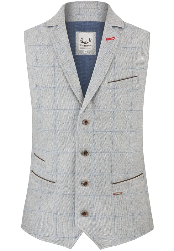 Stockerpoint Men's Adriano Gilet Standard Grey, gray