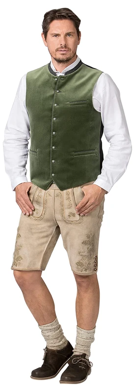 Stockerpoint Men's Lorenzo1 Traditional Waistcoat, Moss Green, 36