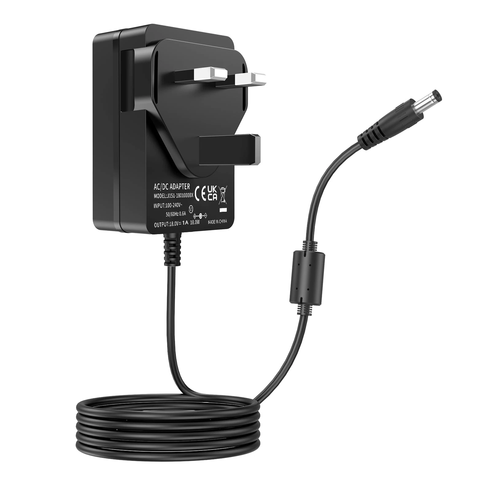 TKDY 18V 1A Guitar Pedal Power Supply Center Negative Plug, Compatible with Joyo JP-01 JP-02 JP01 JP02 Guitar Effect Pedal