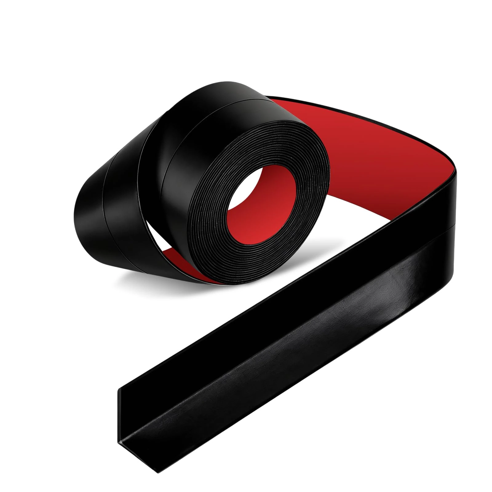 TATUNER Bath Sealant Strip, Self Adhesive Caulk Tape, Bathroom Sealant Tape, Strong Sealing Tape for Bathroom/Bathtub/Sink Corners, Waterproof, Anti Mould (Black, 0.86in X 1Pcs)