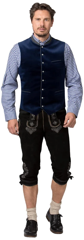 Stockerpoint Men's Lorenzo Traditional Waistcoat, Indigo, 36