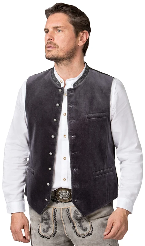 Stockerpoint Lorenzo Men's Costume Vest, graphitegray, 42 - Image 1