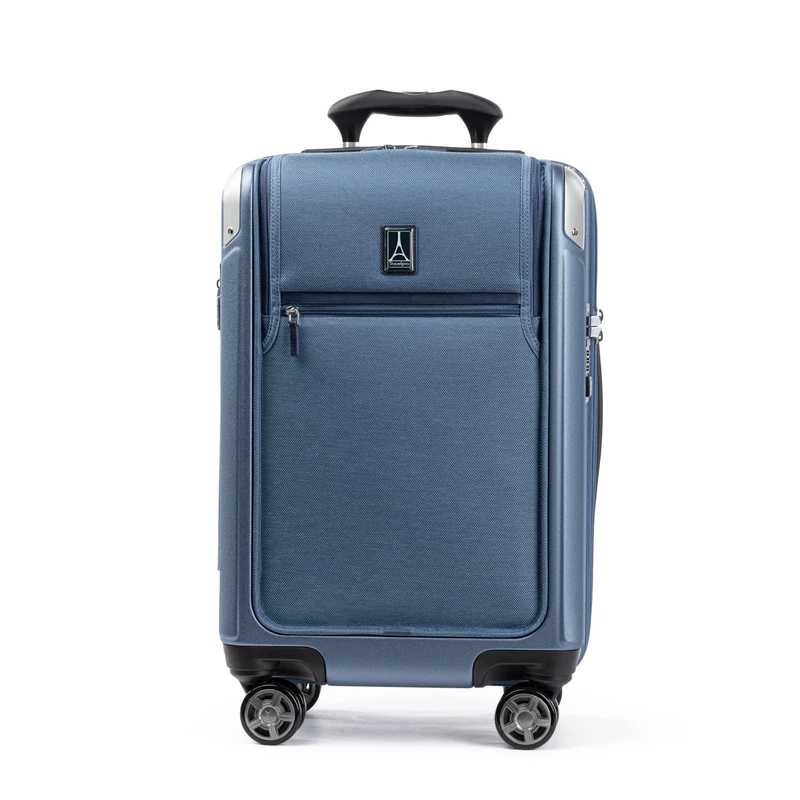 Travelpro Platinum Elite TSA Lock Hard Shell Case with Swivel Wheels, Polycarbonate Suitcase, darkblue, Carry-on with Laptop Pocket 21-Inch, Platinum Elite Hard Case with Swivel Wheels, TSA Lock, Hard