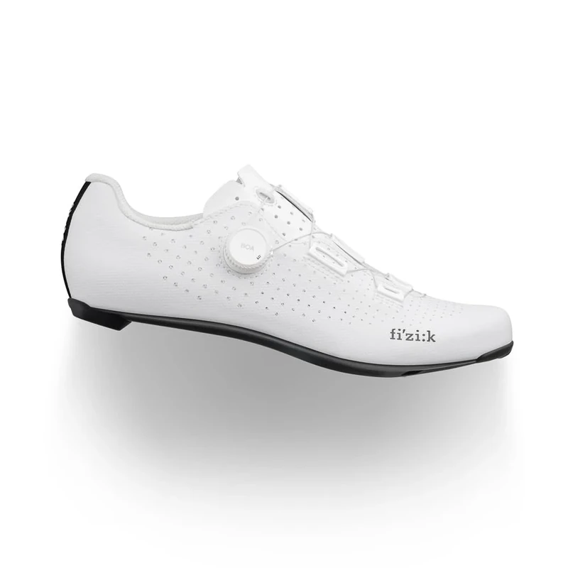 Fizik Unisex Tempo Decos Wide Cycling Shoes, White, 12 UK