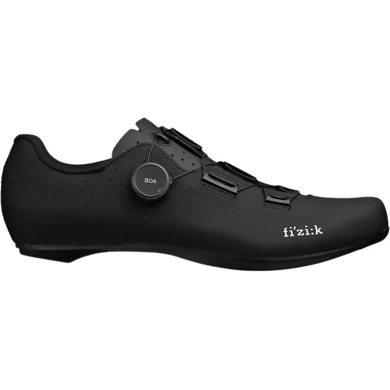 Fizik Unisex Tempo Decos Wide Cycling Shoes, Black/White, 4 UK