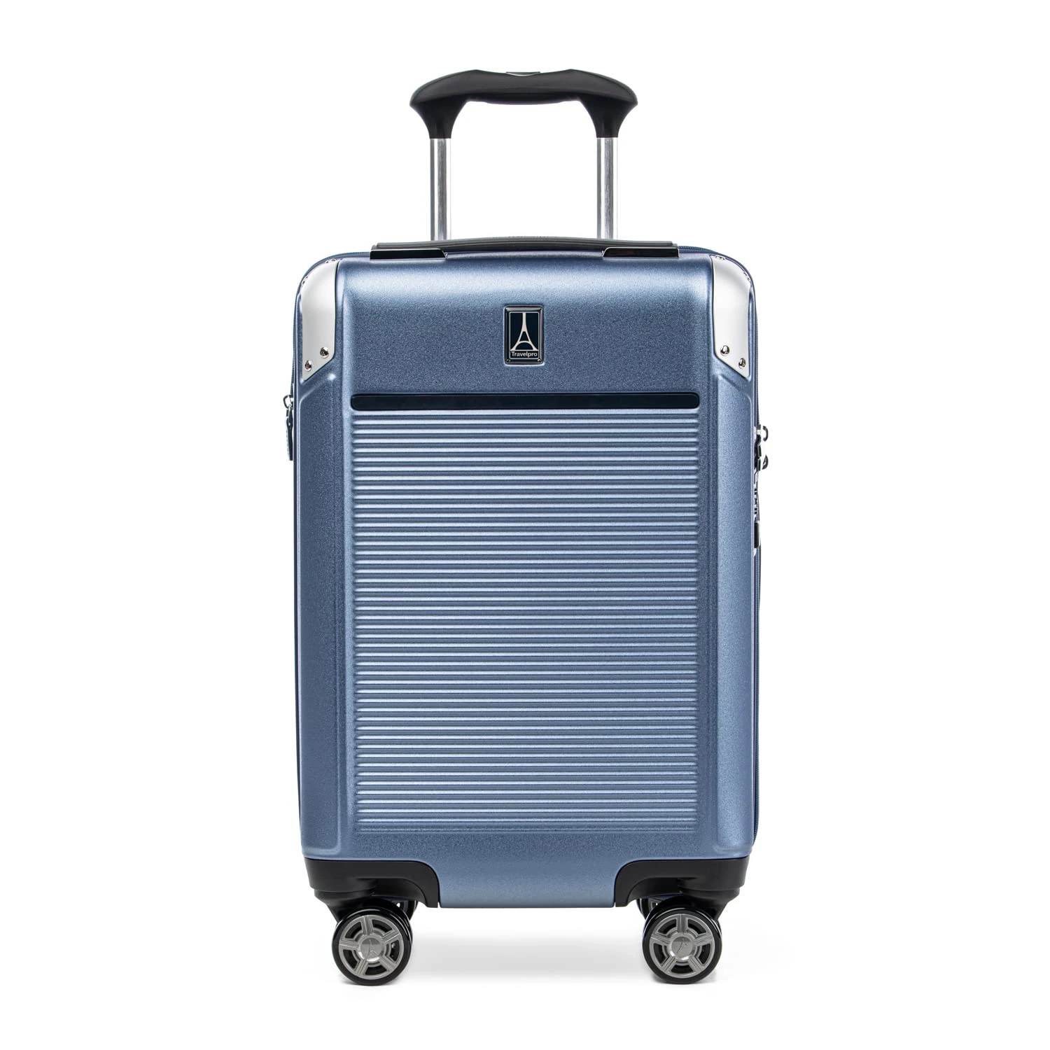 Travelpro Platinum Elite Expandable Carry-On Luggage - Hardside Polycarbonate Suitcase with 8 Spinner Wheels – Travel Luggage with TSA Lock and USB Ports - Dark Sky Blue