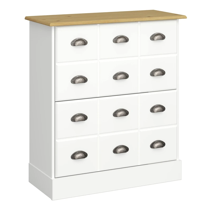 Furniture To Go Nola Shoe Cabinet White & Pine