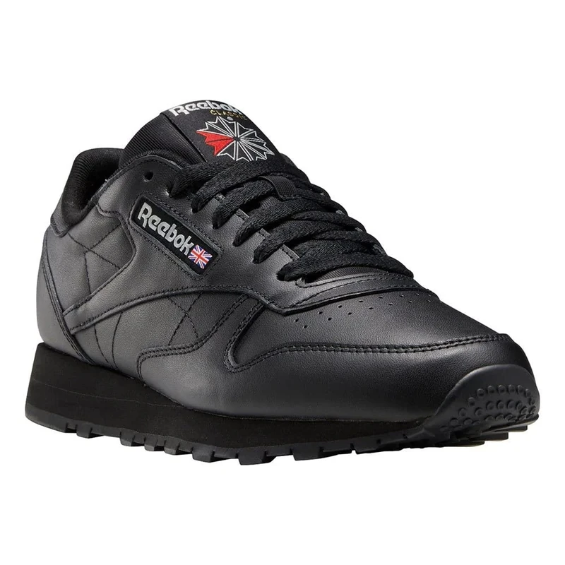 Reebok Men Classic Leather Sneaker, Core Black/Core Black/Pure Grey 5, 3