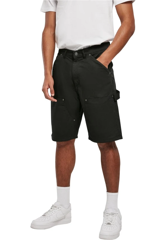 Urban Classics Men's Double Knee Carpenter Shorts, Black, 32 - Image 1