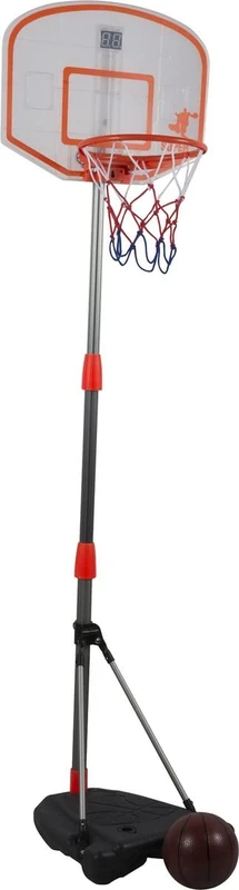 DUNLOP- Basketball Hoop with Stand - Adjustable 97 to 175 cm - Light and Sound - Basketball Set, Red, White, Black, Blue - Image 1